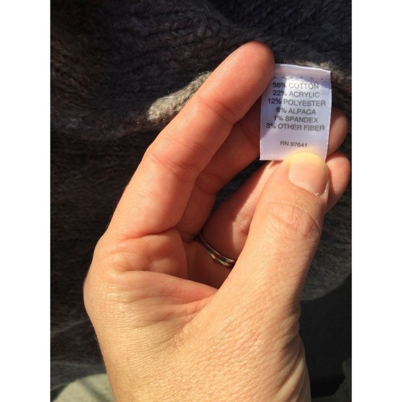 J.Jill oversized alpaca cardigan womens S cable knit sweater brown tan beachy - Picture 10 of 13